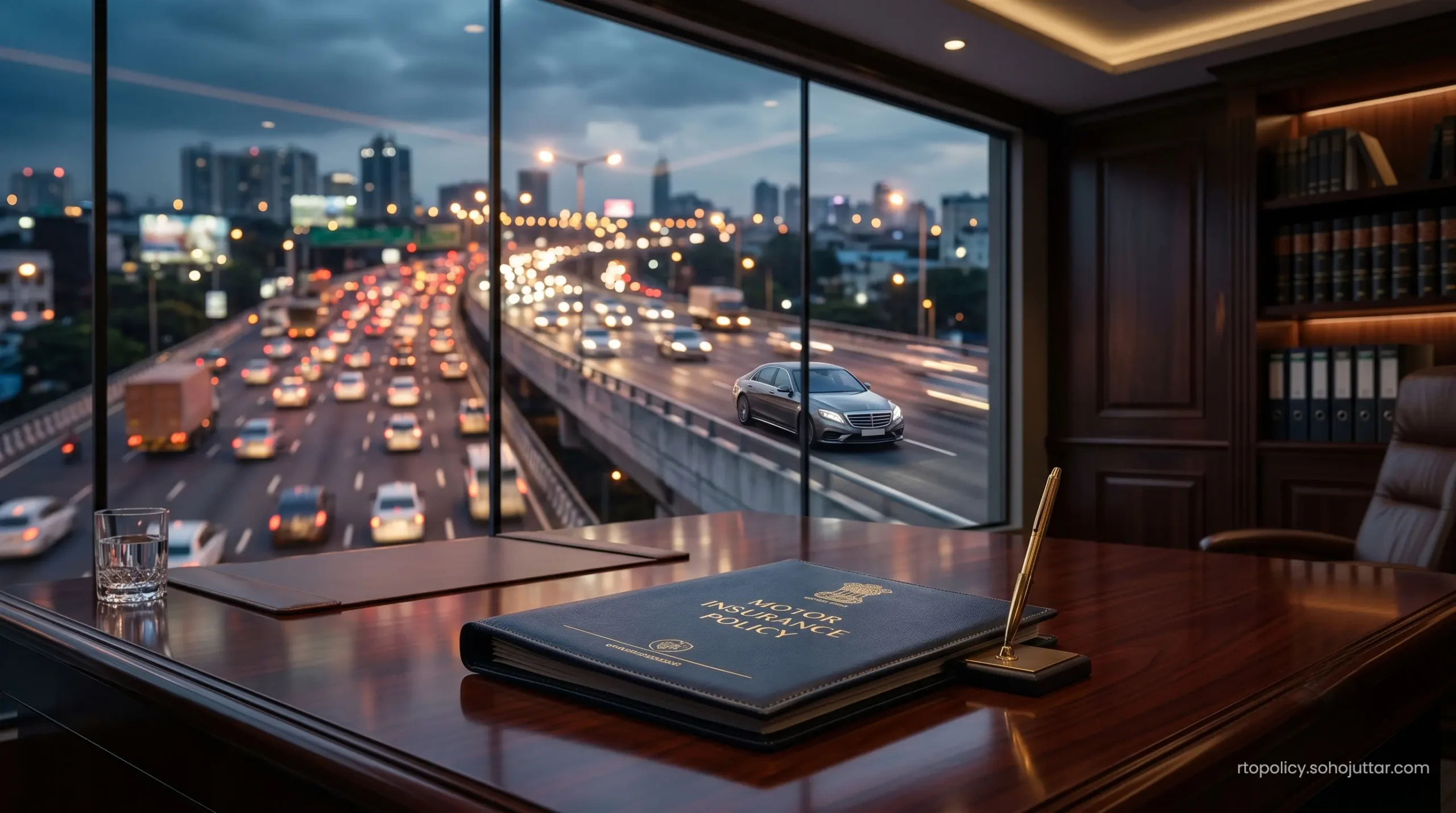 An official comprehensive motor insurance policy renewal contract showing maximum zero-depreciation cover approval.